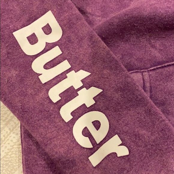 Butter Purple Pocket Hoodie Sparkle Backpack - Picture 2 of 8